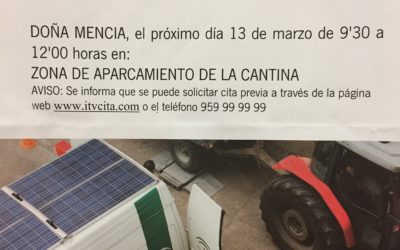 ITV Móvil en Doña Mencía para inspección de maquinaria agrícola.