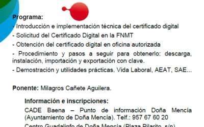 Curso de obtención y práctica del certificado digital.
