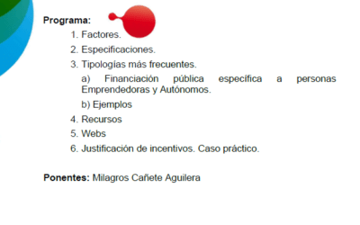 Curso «Financiación Pública. Tipología y Justificación»