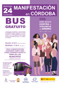 25N BUS GRATUITO A CORDOBA