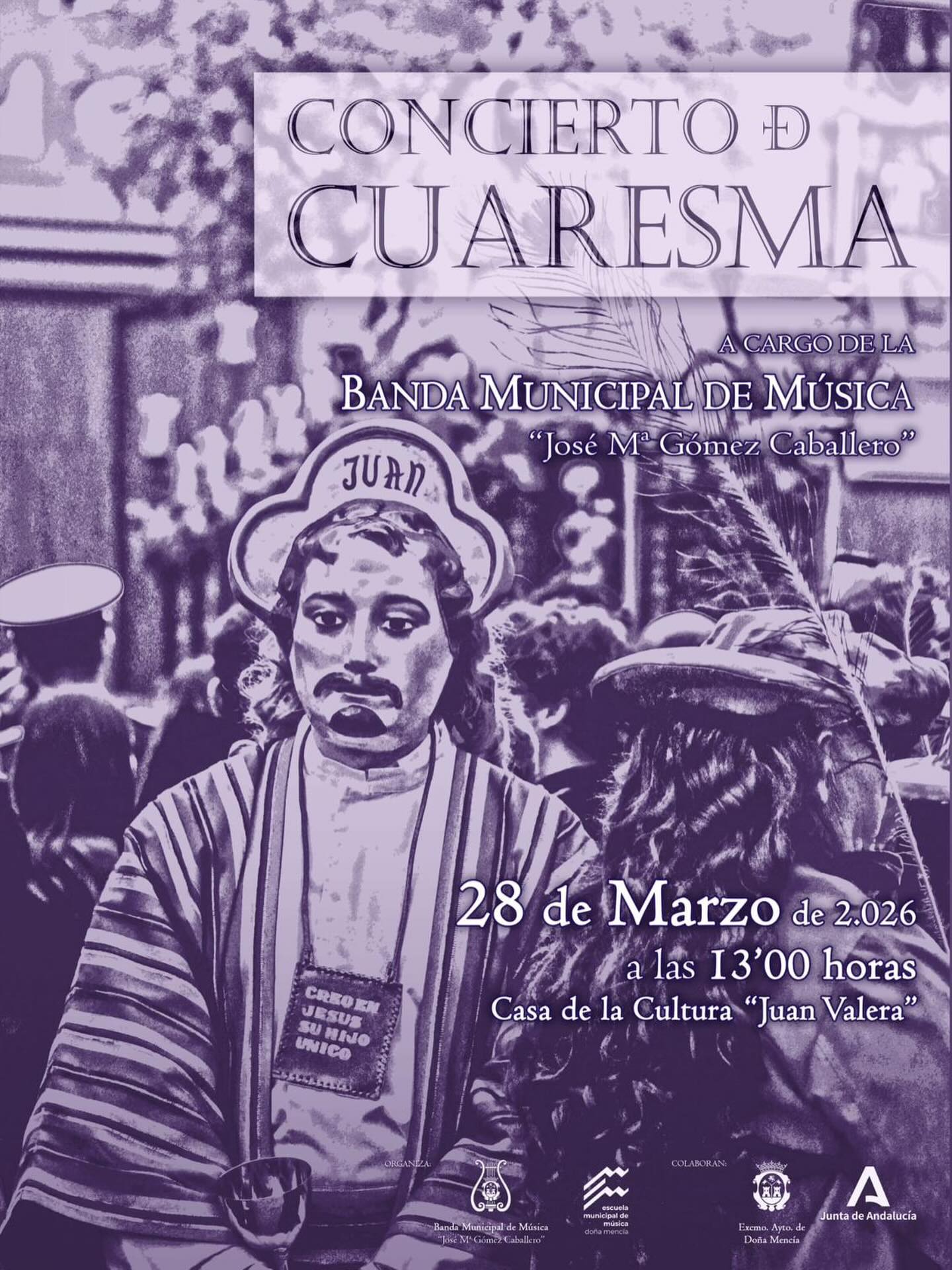 28 de Marzo Concierto de Cuaresma de la Banda Municipal de Musica